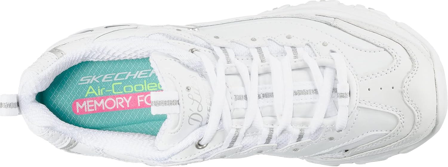 Skechers Women's D'Lites Fresh Start Memory Foam Lace-Up Sneaker - Image 6